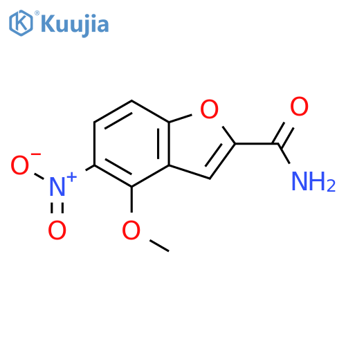 2-Benzofurancarboxamide, 4-methoxy-5-nitro- structure