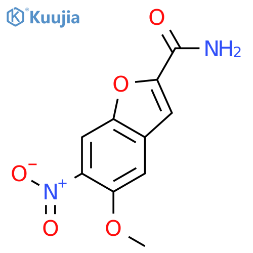 2-Benzofurancarboxamide, 5-methoxy-6-nitro- structure