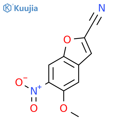 2-Benzofurancarbonitrile, 5-methoxy-6-nitro- structure