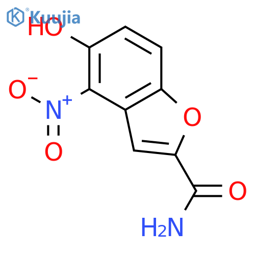 2-Benzofurancarboxamide, 5-hydroxy-4-nitro- structure