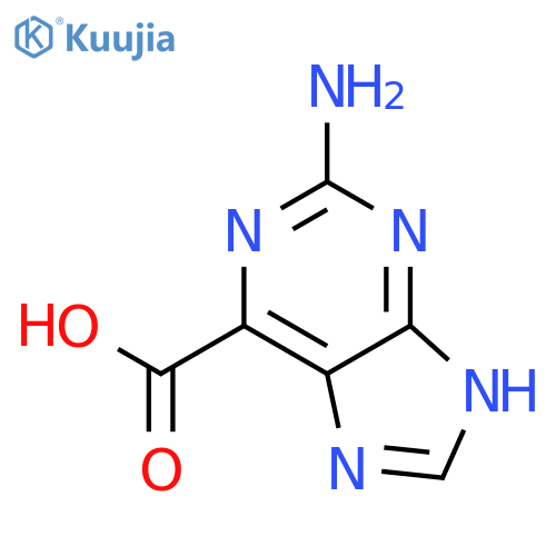 9H-Purine-6-carboxylicacid, 2-amino- structure