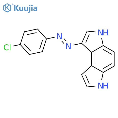 BENZO[1,2-B:4,3-B']DIPYRROLE, 1-[(4-CHLOROPHENYL)AZO]-3,6-DIHYDRO- structure