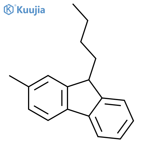 9H-Fluorene, 9-butyl-2-methyl- structure