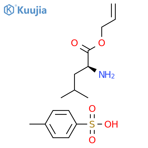 L-Leucine allyl ester 4-toluenesulfonate salt structure