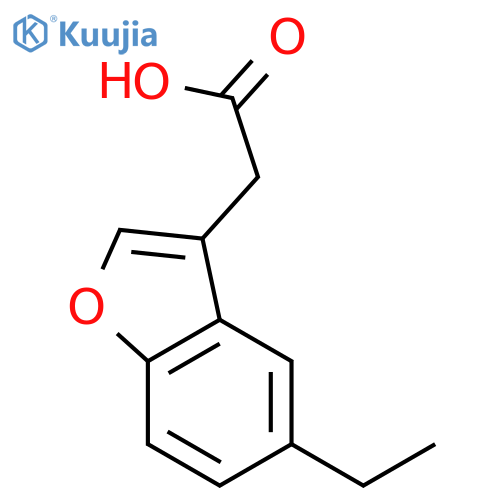 2-(5-ethyl-1-benzofuran-3-yl)acetic Acid structure