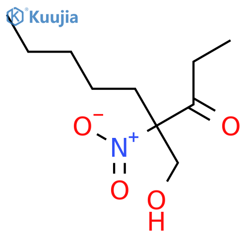 3-Nonanone, 4-(hydroxymethyl)-4-nitro- structure