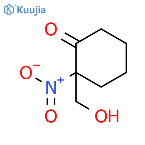 Cyclohexanone, 2-(hydroxymethyl)-2-nitro- structure