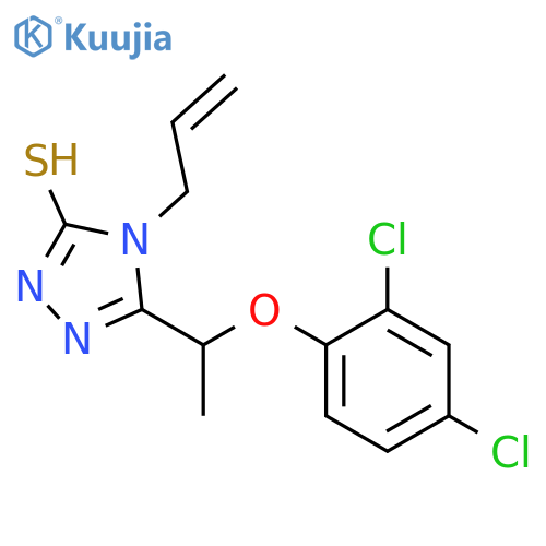 4-Allyl-5-(1-(2,4-dichlorophenoxy)ethyl)-4H-1,2,4-triazole-3-thiol structure