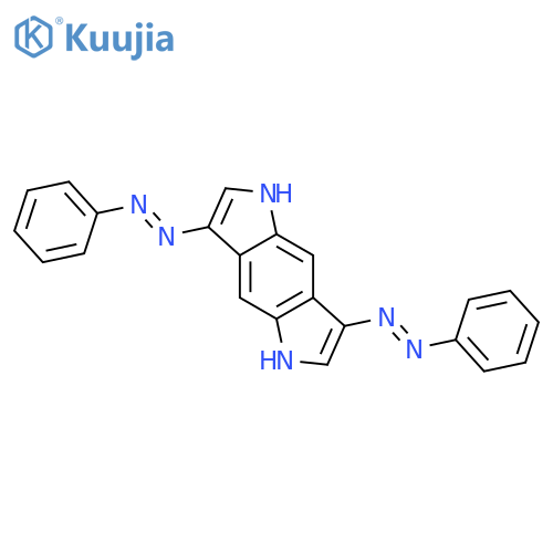 BENZO[1,2-B:4,5-B']DIPYRROLE, 1,5-DIHYDRO-3,7-BIS(PHENYLAZO)- structure