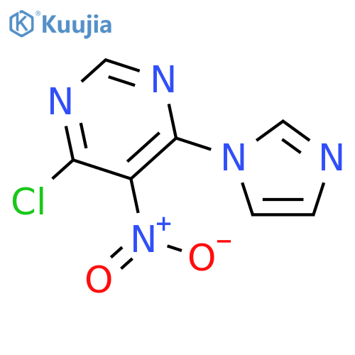 4-Chloro-6-(1H-imidazol-1-yl)-5-nitropyrimidine structure