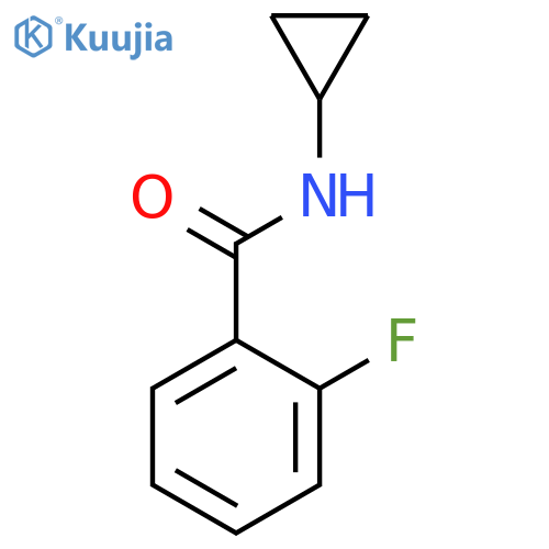 N-cyclopropyl-2-fluorobenzamide structure
