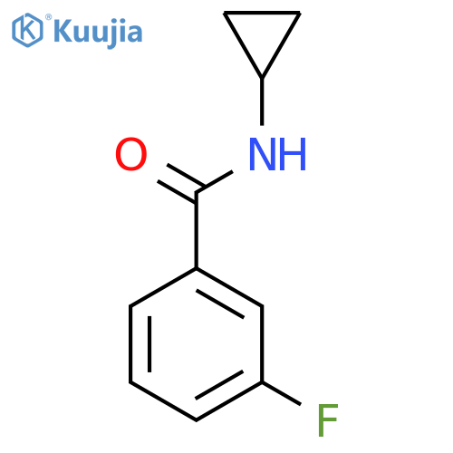 Benzamide, N-cyclopropyl-3-fluoro- structure