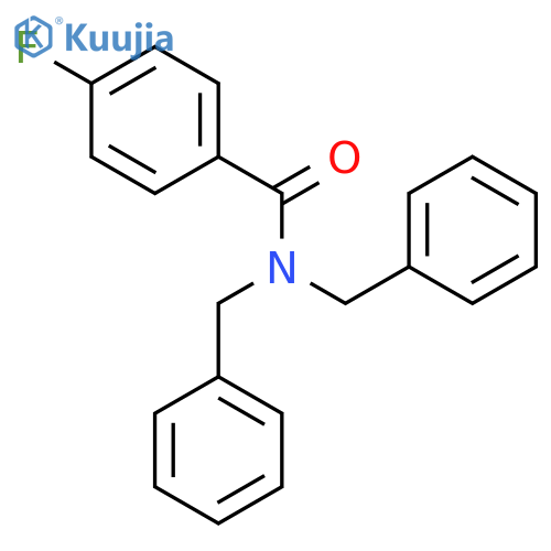 Benzamide, 4-fluoro-N,N-bis(phenylmethyl)- structure