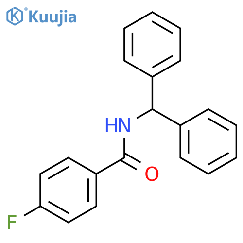 Benzamide, N-(diphenylmethyl)-4-fluoro- structure