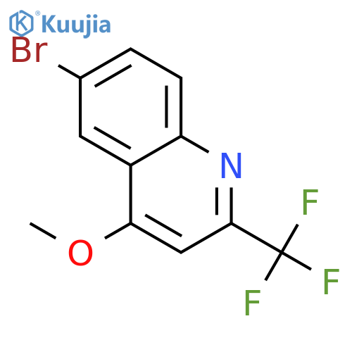 6-Bromo-4-methoxy-2-(trifluoromethyl)quinoline structure