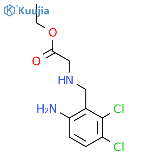 Ethyl 2-(6-Amino-2,3-dichlorobenzyl)glycine Dihydrochloride(Anagrelide Impurity A) structure