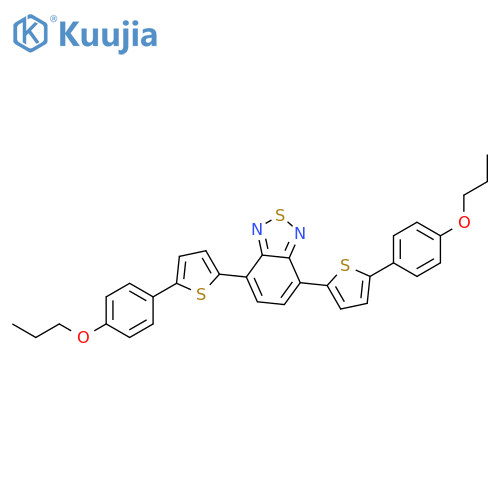 2,1,3-BENZOTHIADIAZOLE, 4,7-BIS[5-(4-PROPOXYPHENYL)-2-THIENYL]- structure