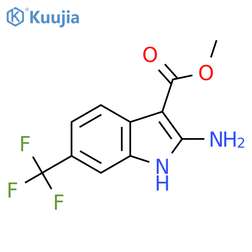 Methyl 2-amino-6-(trifluoromethyl)-1H-indole-3-carboxylate structure
