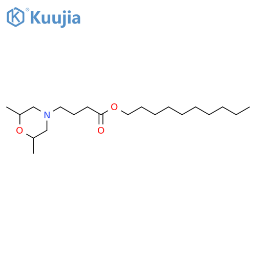 4-MORPHOLINEBUTANOIC ACID, 2,6-DIMETHYL-, DECYL ESTER structure