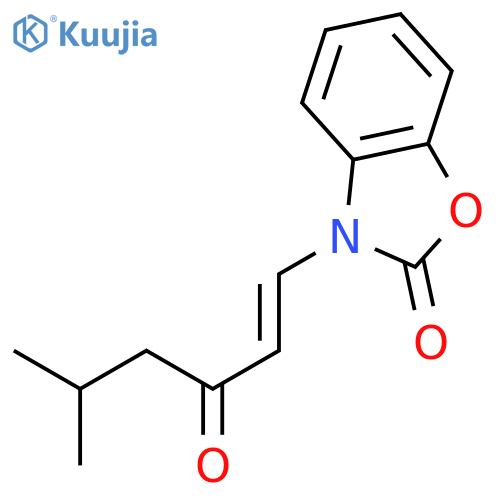 2(3H)-Benzoxazolone, 3-(5-methyl-3-oxo-1-hexenyl)- structure
