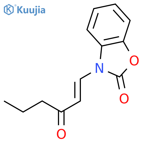 2(3H)-Benzoxazolone, 3-(3-oxo-1-hexenyl)- structure