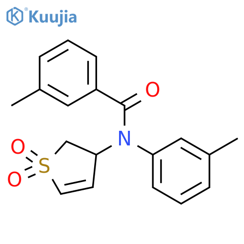 N-(1,1-dioxo-2,3-dihydro-1lambda6-thiophen-3-yl)-3-methyl-N-(3-methylphenyl)benzamide structure