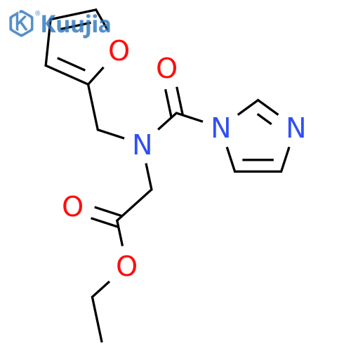 Glycine, N-(2-furanylmethyl)-N-(1H-imidazol-1-ylcarbonyl)-, ethyl ester structure