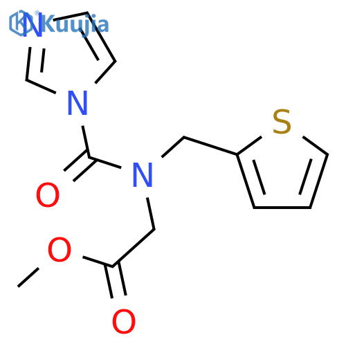 Glycine, N-(1H-imidazol-1-ylcarbonyl)-N-(2-thienylmethyl)-, methyl ester structure