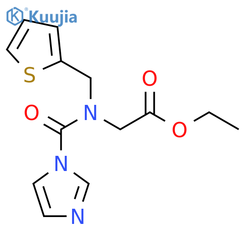 Glycine, N-(1H-imidazol-1-ylcarbonyl)-N-(2-thienylmethyl)-, ethyl ester structure
