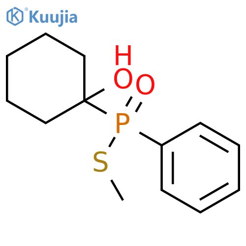 Phosphinothioic acid, (1-hydroxycyclohexyl)phenyl-, S-methyl ester structure