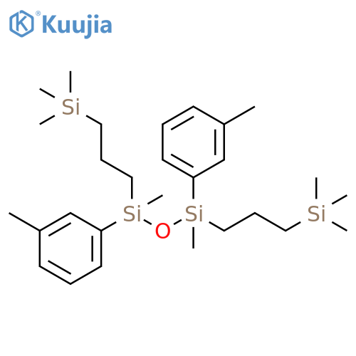 Disiloxane,1,3-dimethyl-1,3-bis(3-methylphenyl)-1,3-bis[3-(trimethylsilyl)propyl]- structure
