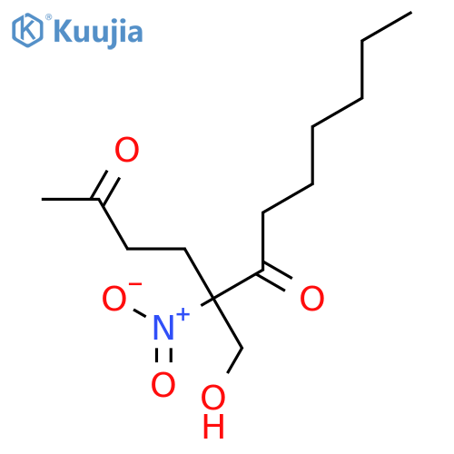 2,6-Dodecanedione, 5-(hydroxymethyl)-5-nitro- structure