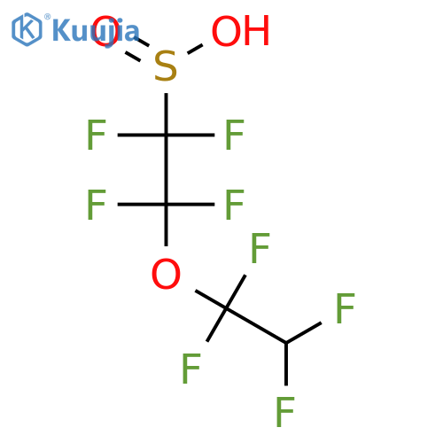 Ethanesulfinic acid, 1,1,2,2-tetrafluoro-2-(1,1,2,2-tetrafluoroethoxy)- structure
