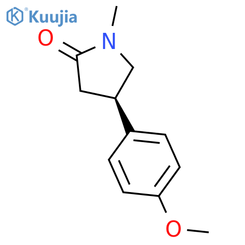 2-PYRROLIDINONE, 4-(4-METHOXYPHENYL)-1-METHYL-, (4R)- structure