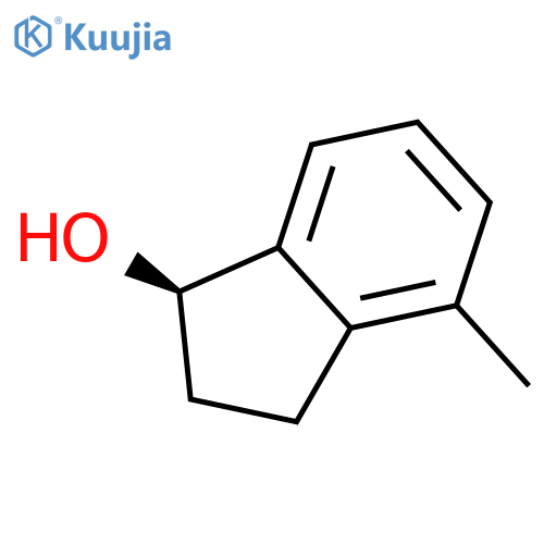 1H-Inden-1-ol, 2,3-dihydro-4-methyl-, (1R)- structure