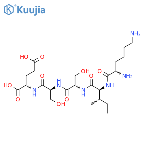 L-GLUTAMIC ACID, L-LYSYL-L-ISOLEUCYL-L-SERYL-L-SERYL- structure