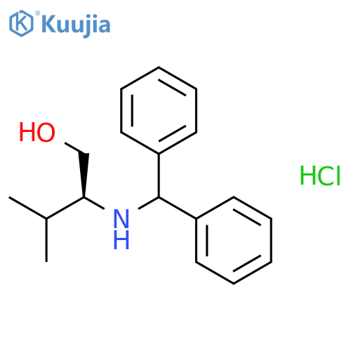 1-Butanol, 2-[(diphenylmethyl)amino]-3-methyl-, hydrochloride, (S)- structure