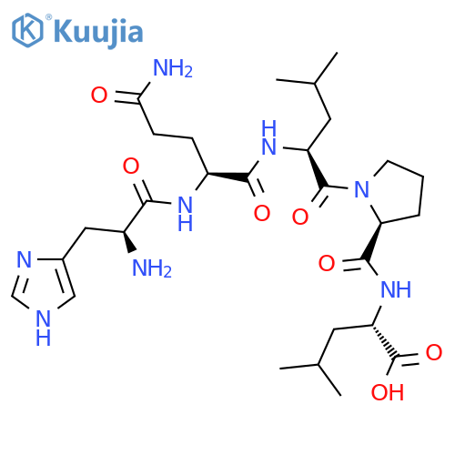 L-Leucine, L-histidyl-L-glutaminyl-L-leucyl-L-prolyl- structure
