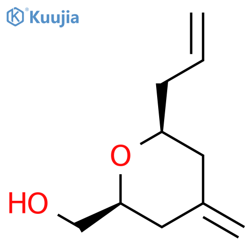 2H-PYRAN-2-METHANOL, TETRAHYDRO-4-METHYLENE-6-(2-PROPENYL)-, (2S,6S)- structure