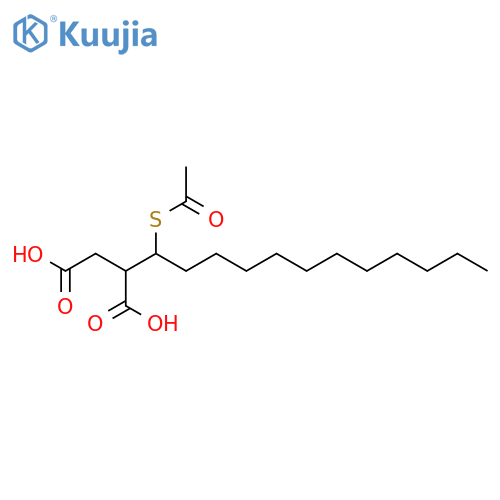 BUTANEDIOIC ACID, [1-(ACETYLTHIO)DODECYL]- structure