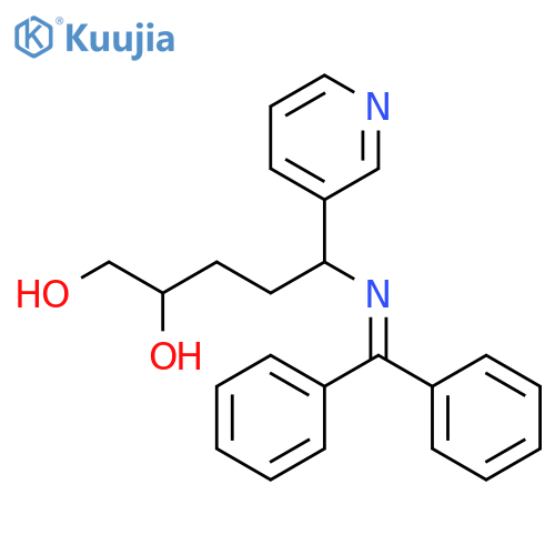 5-[(Diphenylmethylene)amino]-5-(3-pyridinyl)-1,2-pentanediol structure