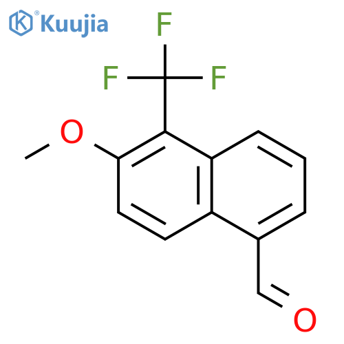 1-Naphthalenecarboxaldehyde, 6-methoxy-5-(trifluoromethyl)- structure