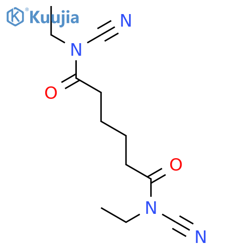 Hexanediamide, N,N'-dicyano-N,N'-diethyl- structure
