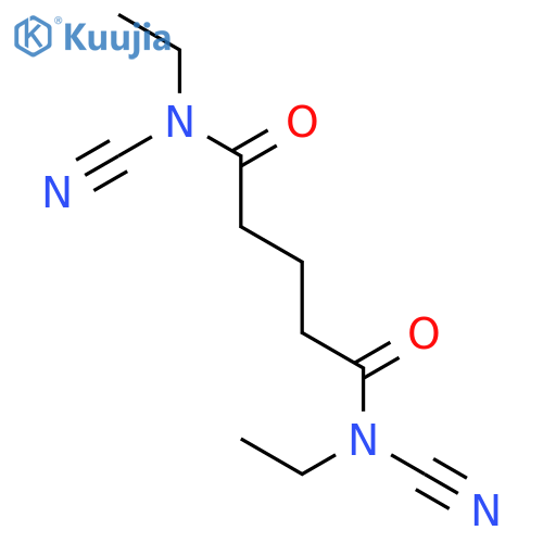 Pentanediamide, N,N'-dicyano-N,N'-diethyl- structure