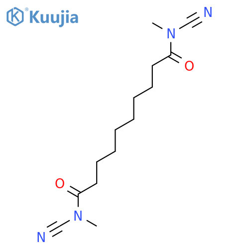Decanediamide, N,N'-dicyano-N,N'-dimethyl- structure