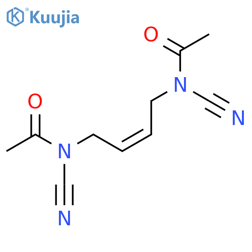 Acetamide, N,N'-2-butene-1,4-diylbis[N-cyano-, (Z)- structure