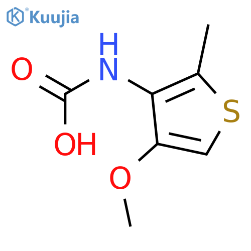 Carbamic acid, (4-methoxy-2-methyl-3-thienyl)- structure