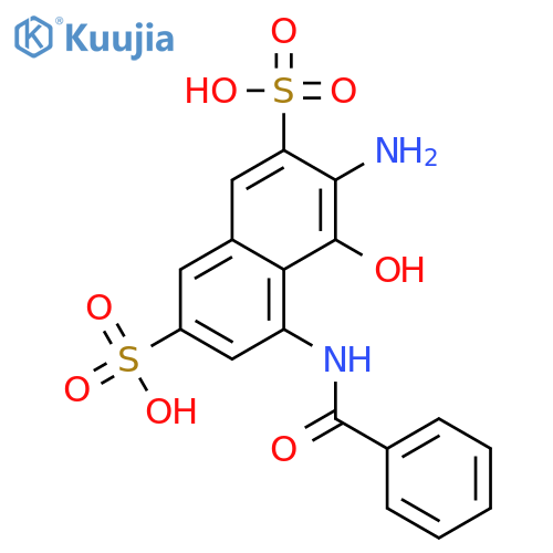 2,7-Naphthalenedisulfonic acid, 3-amino-5-(benzoylamino)-4-hydroxy- structure