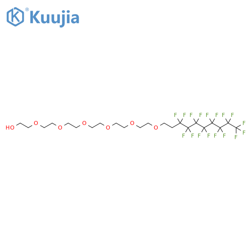 3,6,9,12,15,18-Hexaoxaoctacosan-1-ol, 21,21,22,22,23,23,24,24,25,25,26,26,27,27,28,28,28-heptadecafluoro- structure