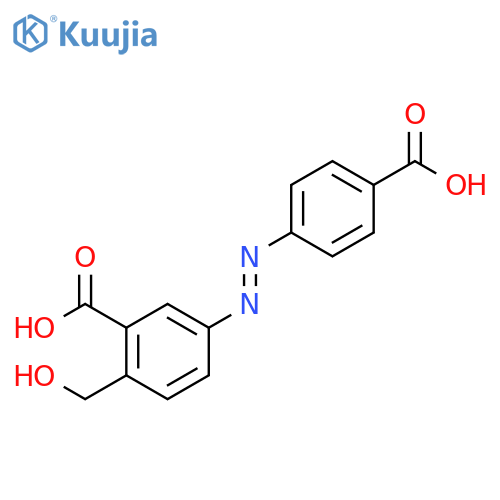 Benzoic acid, 5-[(4-carboxyphenyl)azo]-2-(hydroxymethyl)- structure